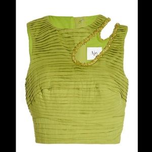 Aje Jolie Abstract Cut Out Top